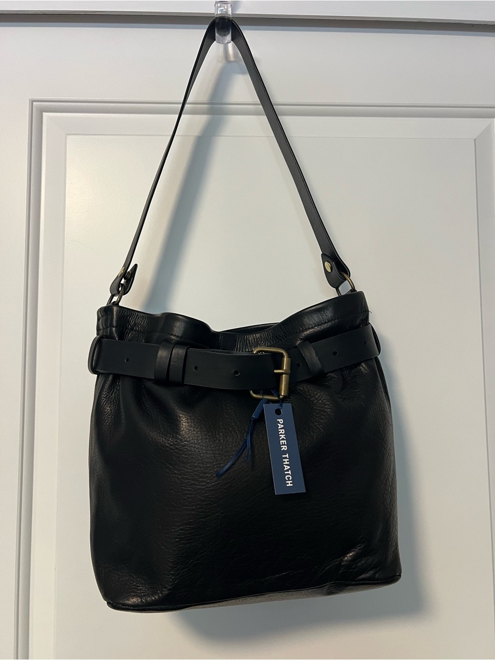 Parker Thatch: Belted Jane Heritage “Broken-In” Leather Black